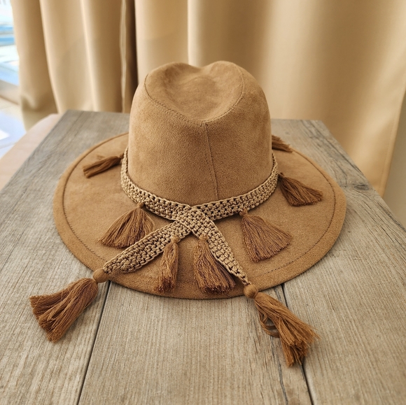 Rua.Ria Women Rancher Artisanal Caramel Hat made with love In Mexico - Picture 3 of 5